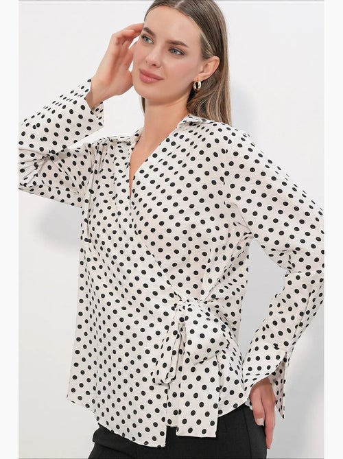 Blusa viscose nylon bdart - Kiabi Blusa viscose nylon bdart - Kiabi