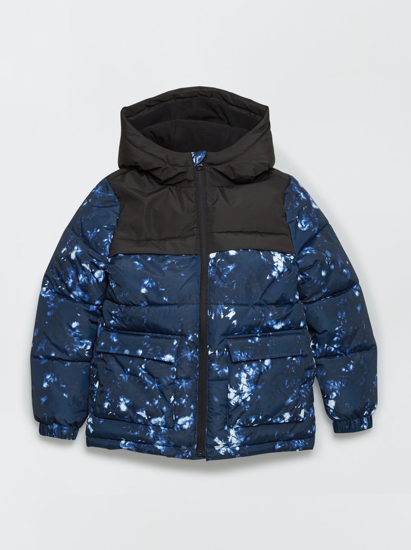 Blusão acolchoado estampado AZUL - Kiabi