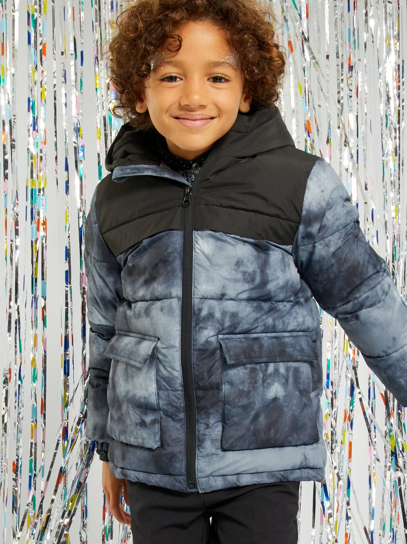 Blusão acolchoado estampado CINZA - Kiabi