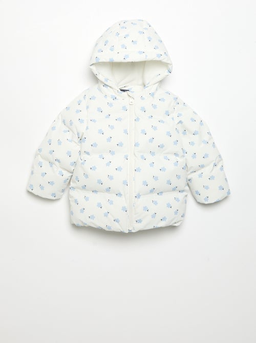 Blusão acolchoado estampado com capuz - Kiabi Blusão acolchoado estampado com capuz - Kiabi