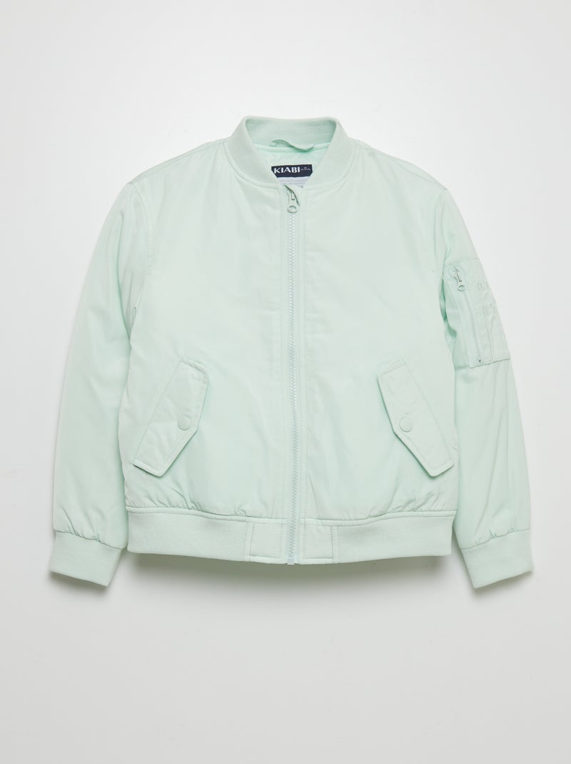 Blusão acolchoado estilo aviador VERDE - Kiabi