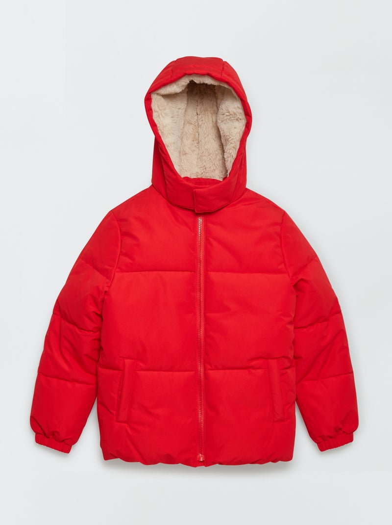 Blusão acolchoado Vermelho Mesclado - Kiabi