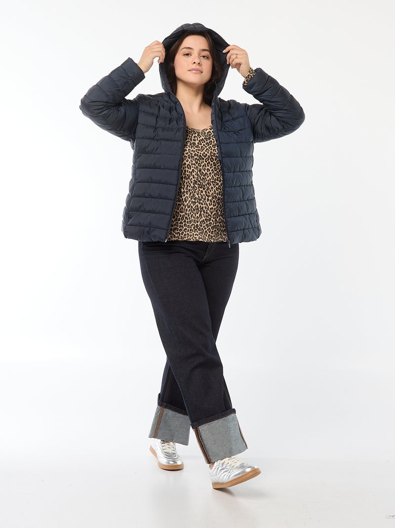 Blusão almofadado impermeável Azul - Kiabi