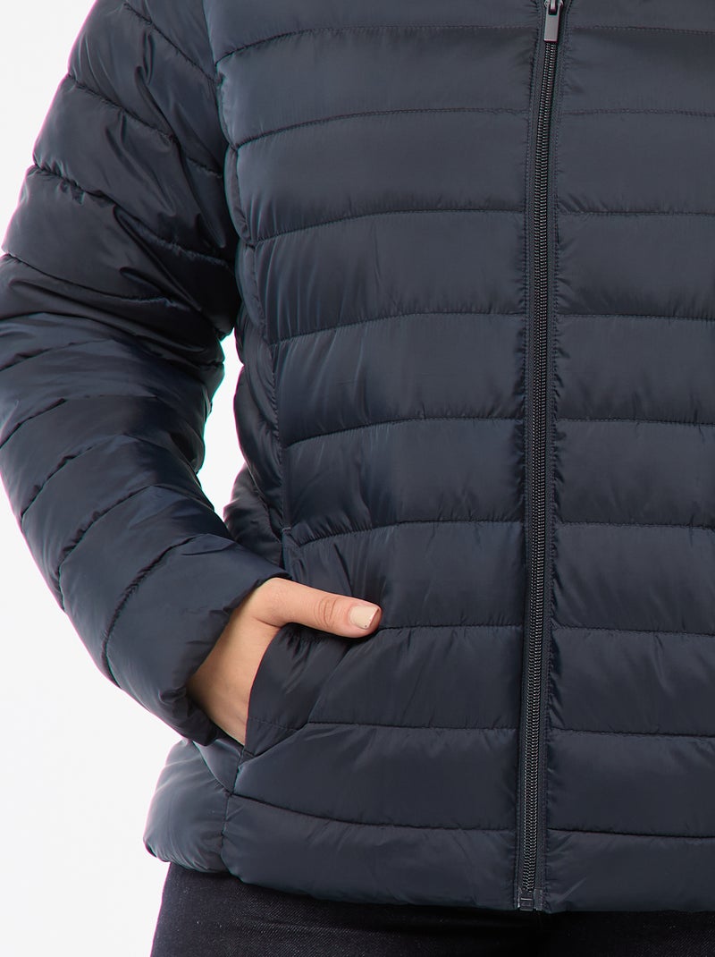 Blusão almofadado impermeável Azul - Kiabi