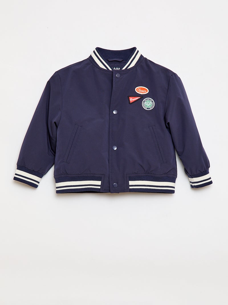 Blusão aviador repelente à água Azul - Kiabi