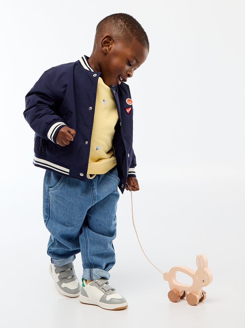 Blusão aviador repelente à água Azul - Kiabi