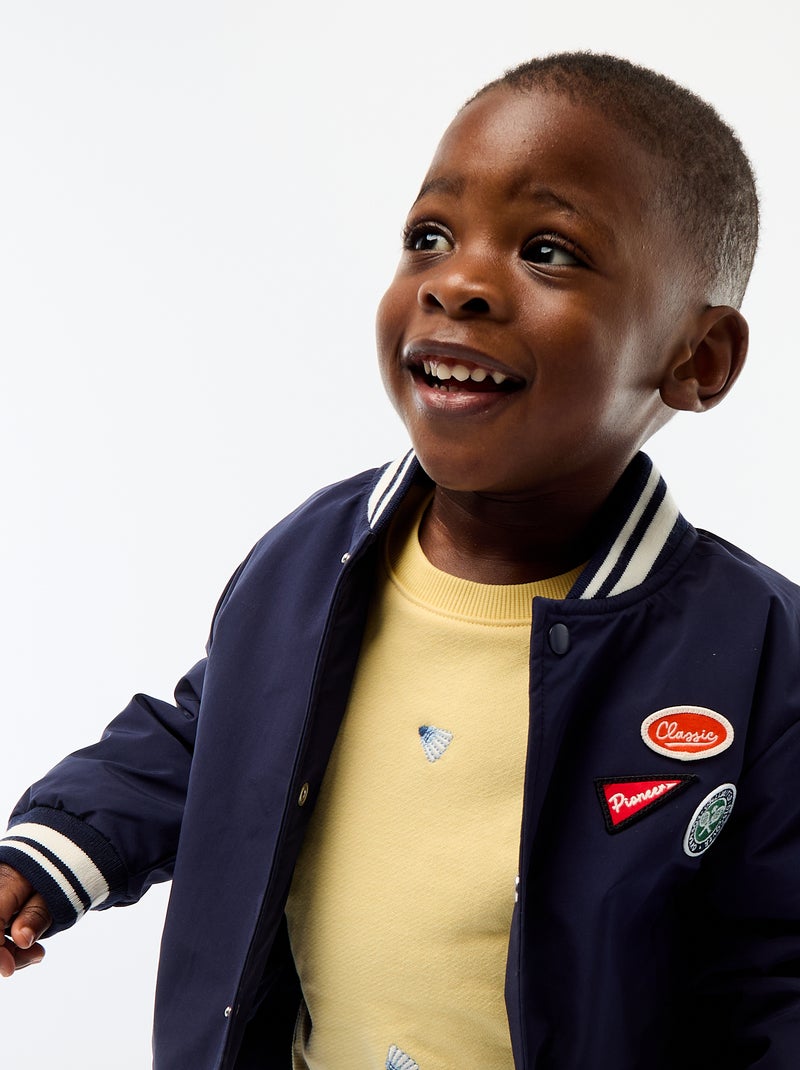 Blusão aviador repelente à água Azul - Kiabi