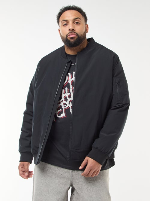 Blusão aviador repelente de água liso - Kiabi