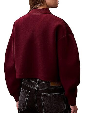 Blusão Aviador Vermelho Calvin Klein Jeans Scuba para Mulher