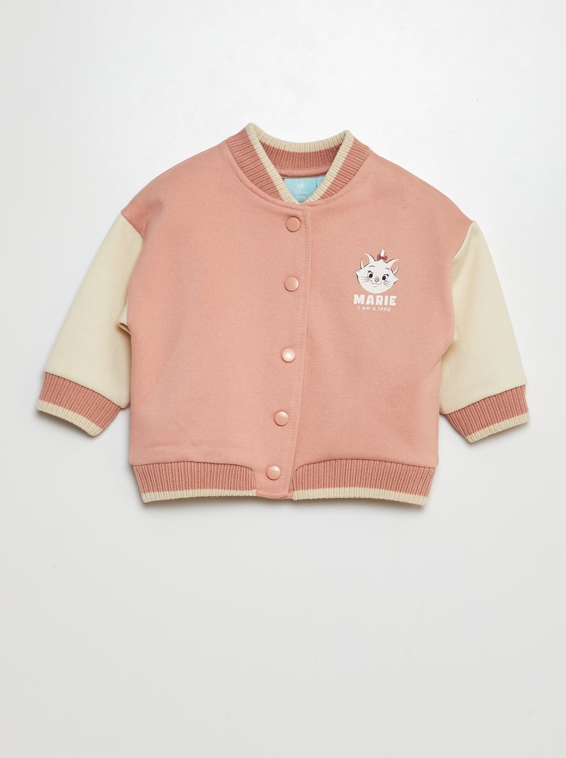 Blusão bicolor em moletão 'Disney' ROSA - Kiabi