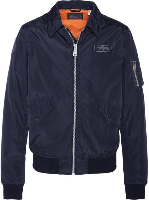 Blusão Bomber CWU Schott para Homem Azul-Marinho - Kiabi Blusão Bomber CWU Schott para Homem Azul-Marinho - Kiabi