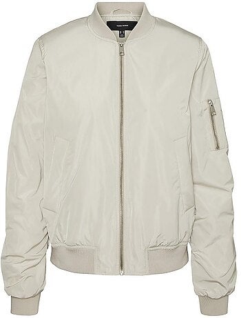 Blusão Bomber Feminino Vero Moda Ninna Cinzento
