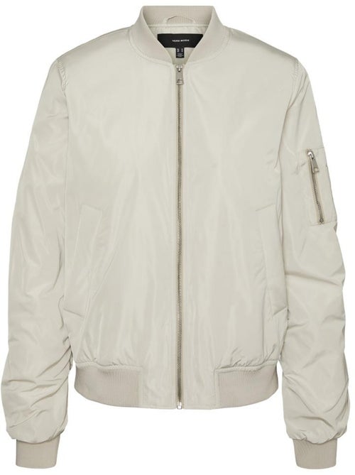 Blusão Bomber Feminino Vero Moda Ninna Cinzento - Kiabi
