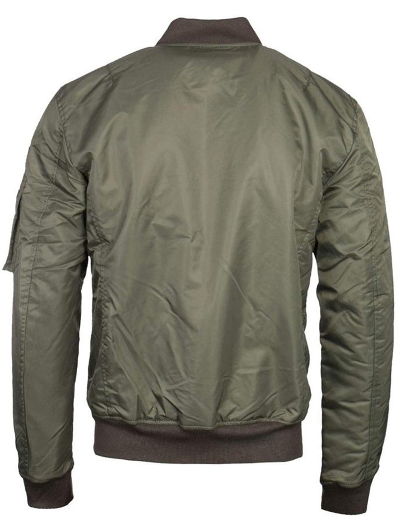 Blusão Bomber Kaki para Homem Schott Jet17 Verde cáqui claro - Kiabi