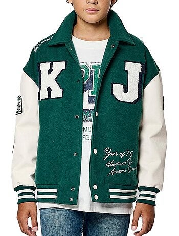 Blusão Bomber Kaporal MEDDY para Menino Verde/Branco