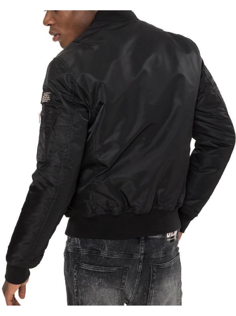 Blusão Bomber Schott Jet17 Preto para Homem Preto - Kiabi