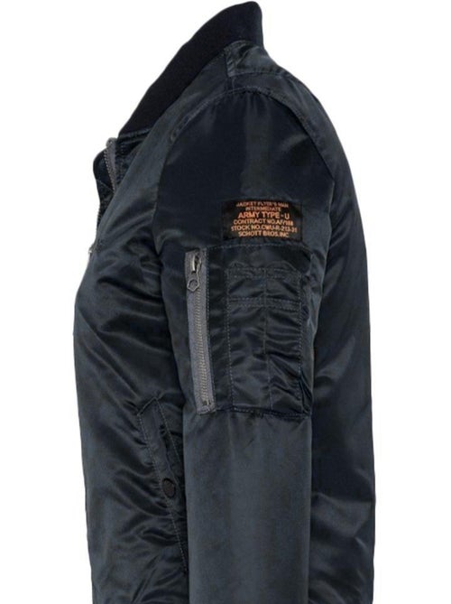 Blusão Bomber Schott Jet17 Preto para Homem - Kiabi Blusão Bomber Schott Jet17 Preto para Homem - Kiabi