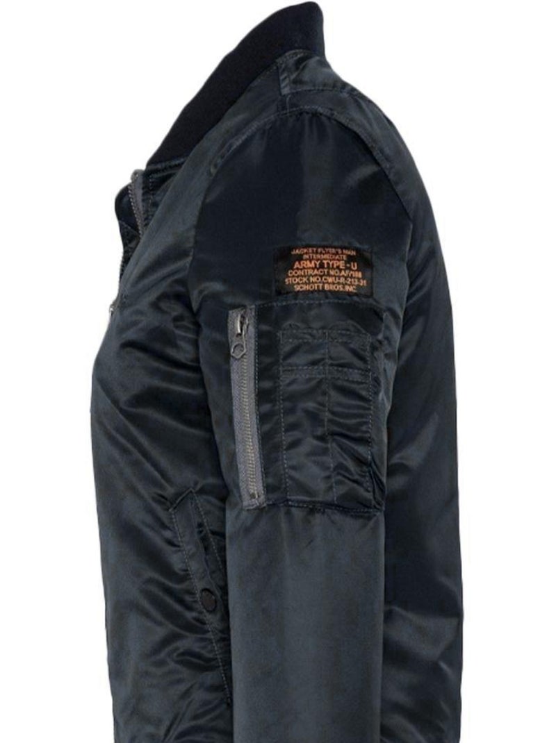 Blusão Bomber Schott Jet17 Preto para Homem Preto - Kiabi