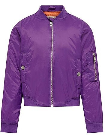 Blusão Bomber Violeta para Menino Kids ONLY Kogthilde