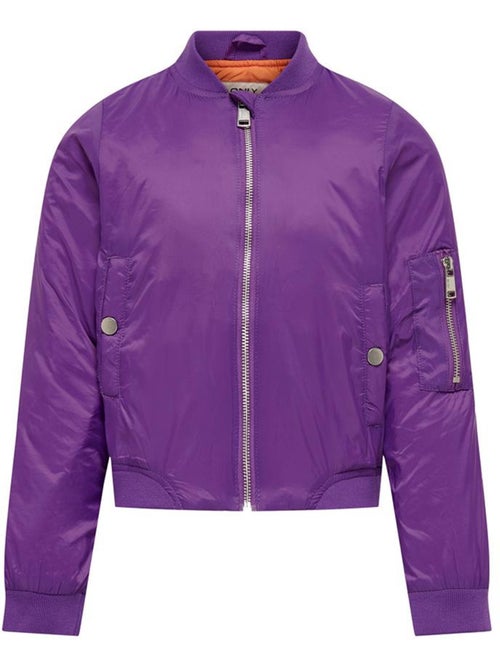 Blusão Bomber Violeta para Menino Kids ONLY Kogthilde - Kiabi