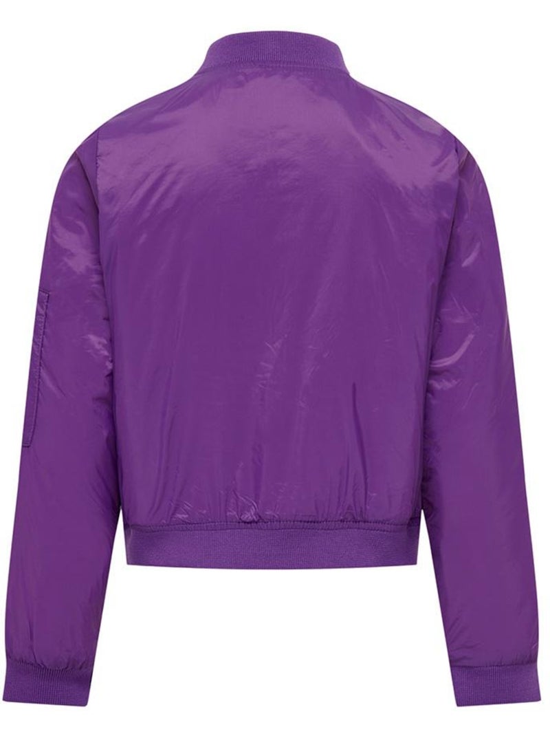 Blusão Bomber Violeta para Menino Kids ONLY Kogthilde Roxo - Kiabi