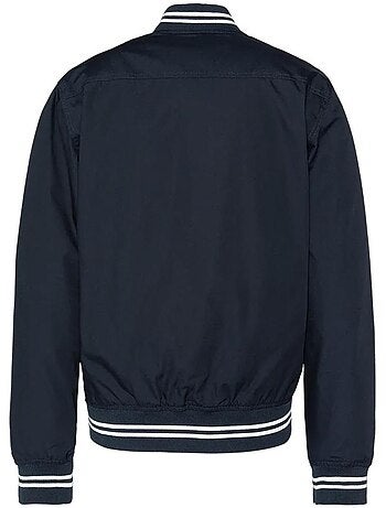 Casaco college schott preto para homem