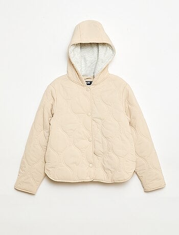 Blusão com capuz acolchoado
