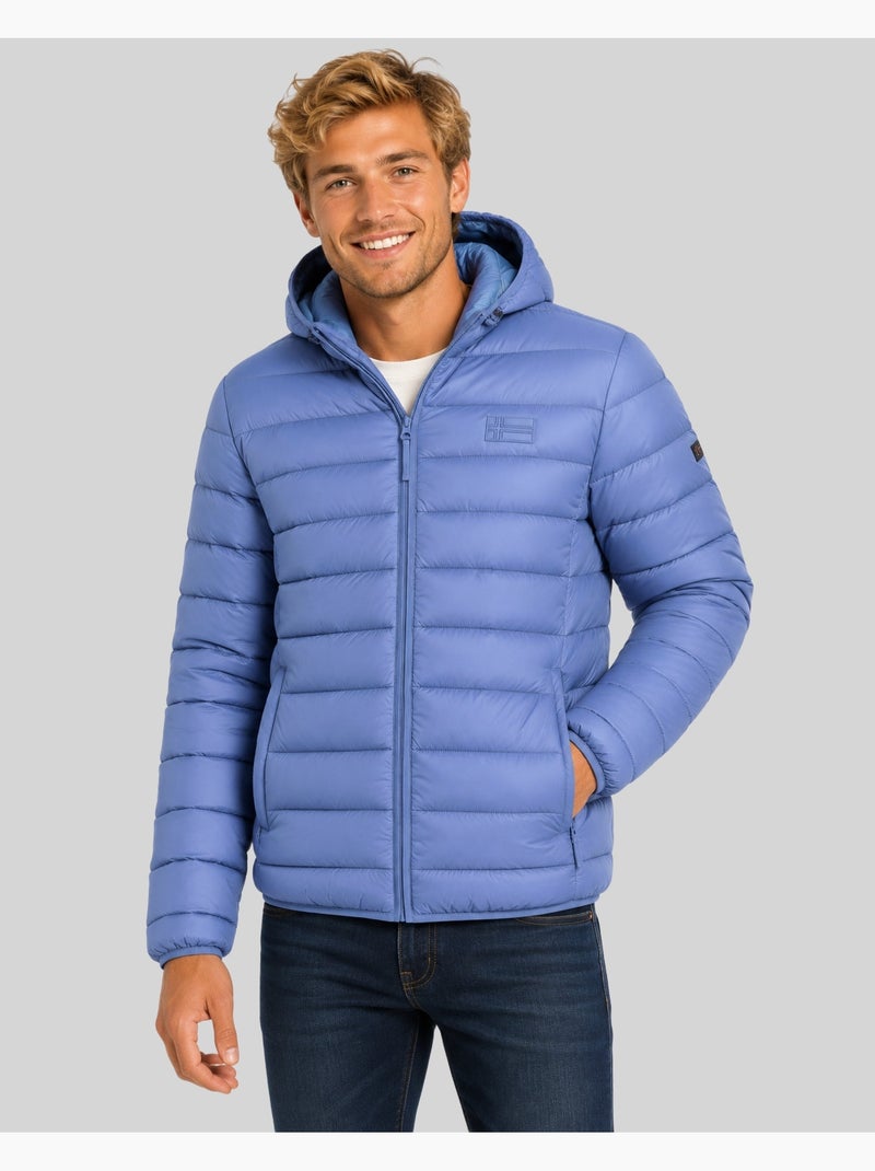 Blusão com capuz amichoko hood – geographical norway Azul-jeans - Kiabi