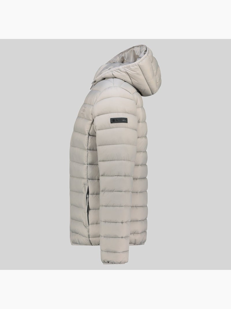 Blusão com capuz amichoko hood – geographical norway Cinza claro - Kiabi