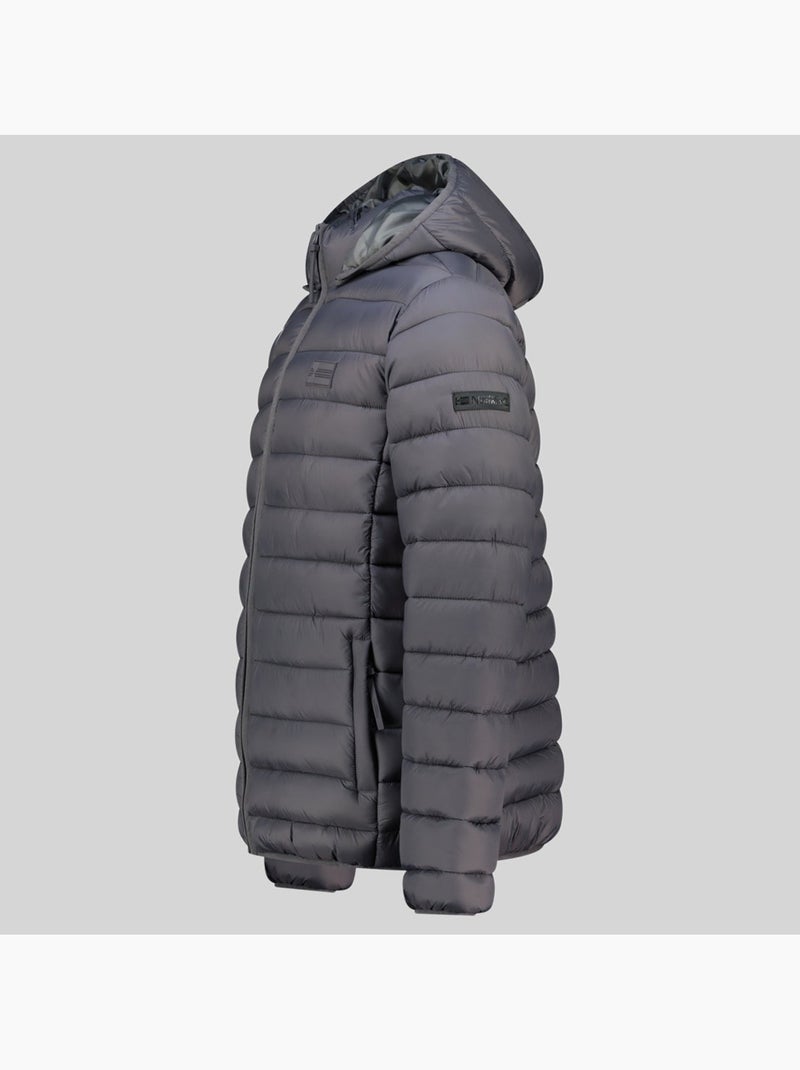 Blusão com capuz amichoko hood – geographical norway Cinza escuro - Kiabi