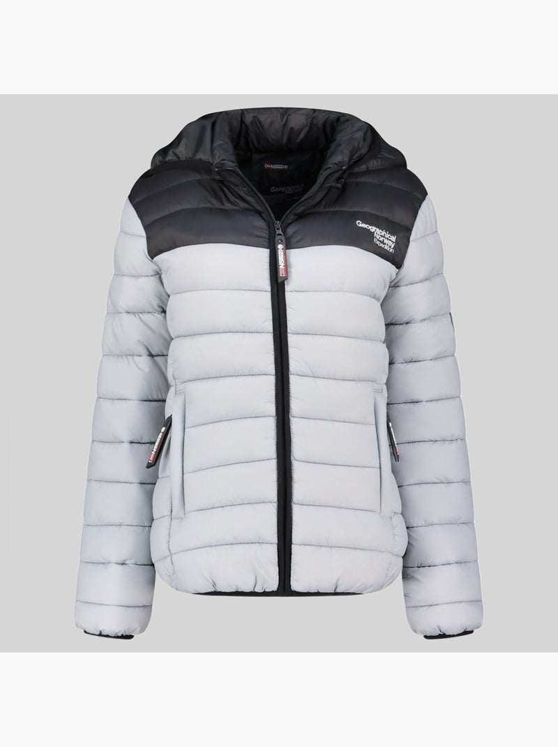 Blusão com capuz atikoclerc hood – geographical norway Cinza claro - Kiabi
