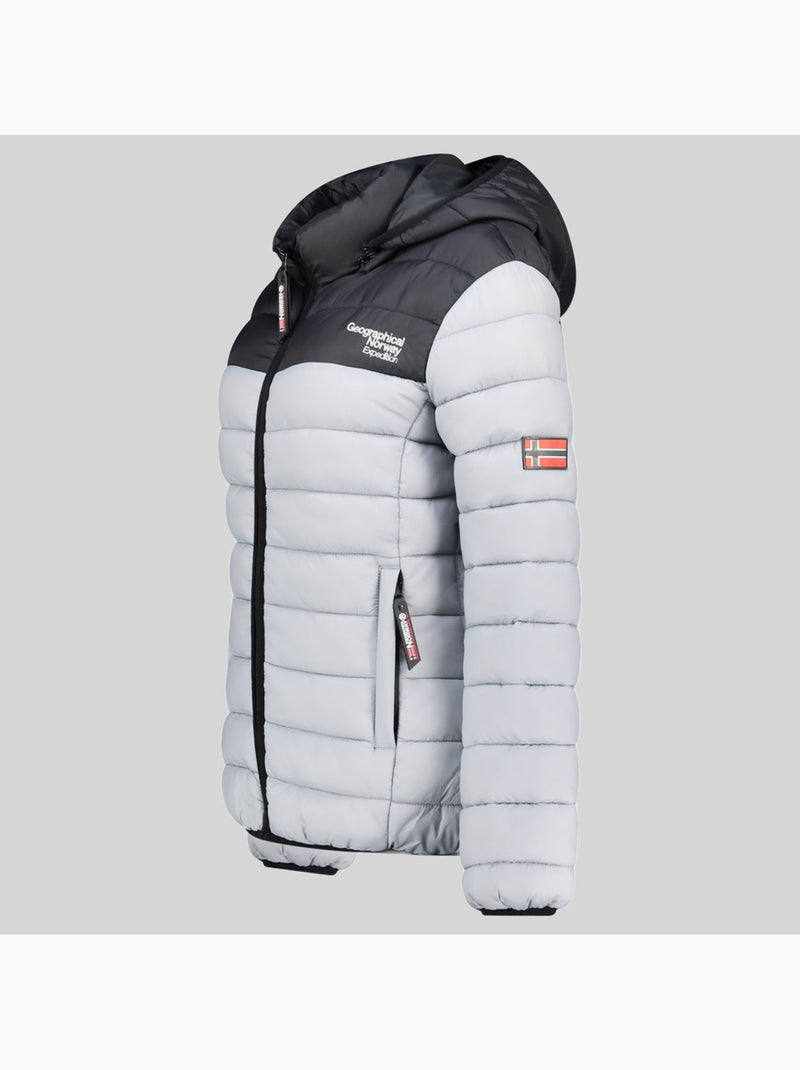 Blusão com capuz atikoclerc hood – geographical norway Cinza claro - Kiabi