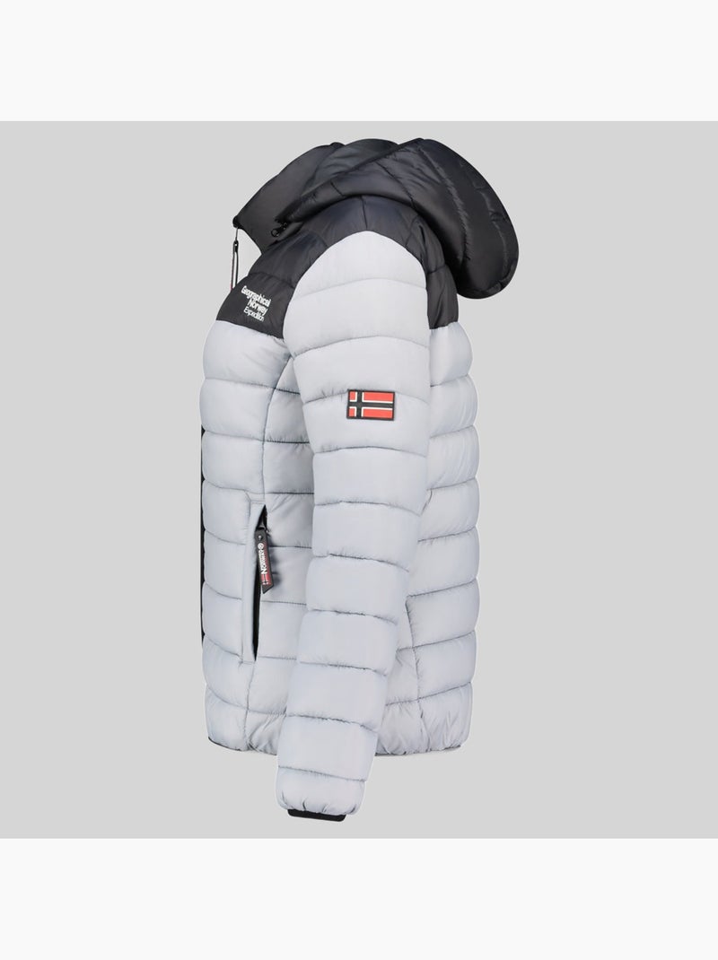 Blusão com capuz atikoclerc hood – geographical norway Cinza claro - Kiabi