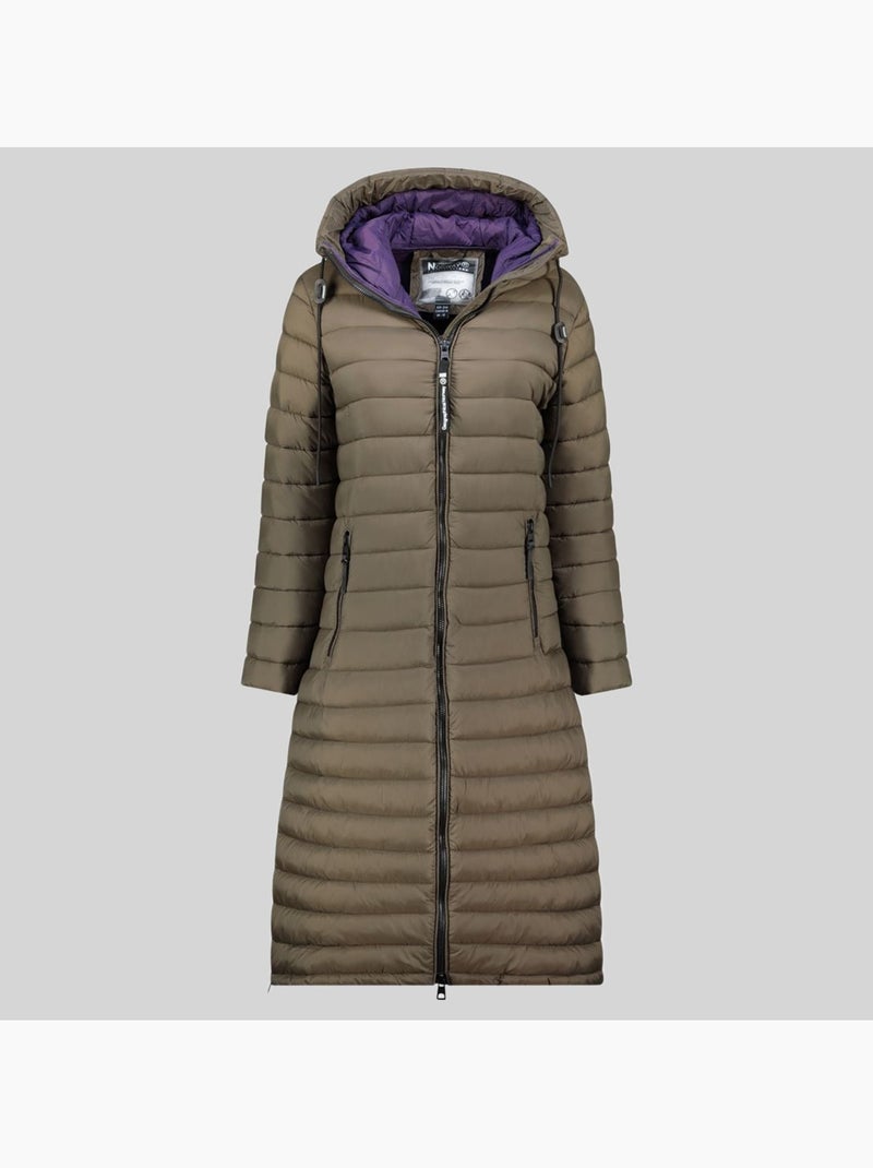 Blusão com capuz azule long – geographical norway Cáqui - Kiabi