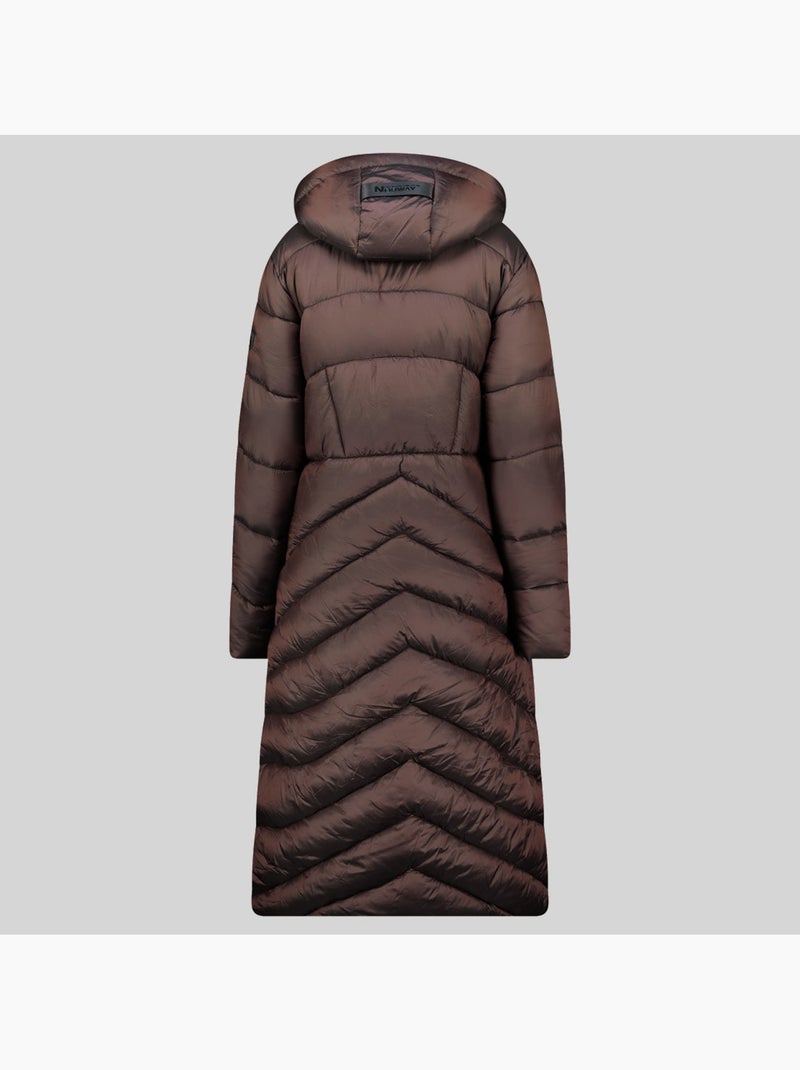 Blusão com capuz blanche long – geographical norway Castanho-escuro - Kiabi