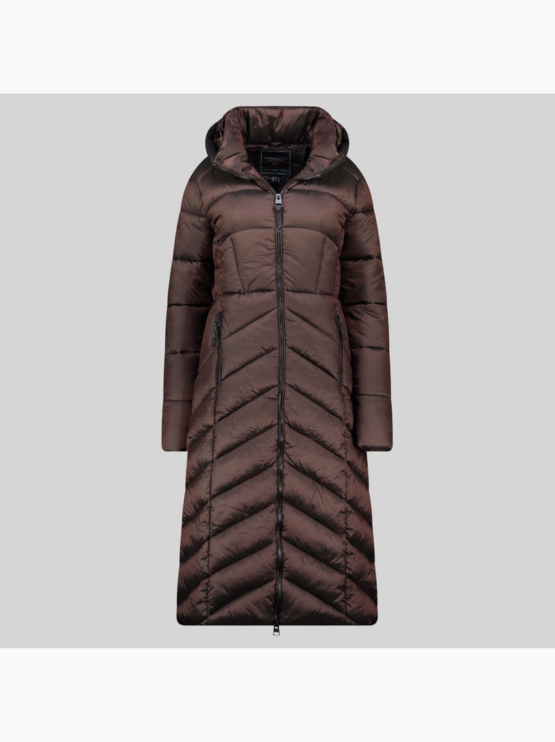 Blusão com capuz blanche long – geographical norway Castanho-escuro - Kiabi