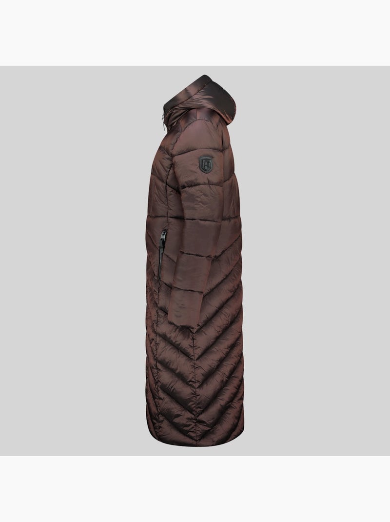 Blusão com capuz blanche long – geographical norway Castanho-escuro - Kiabi