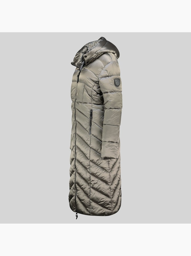 Blusão com capuz blanche long – geographical norway Cinza claro - Kiabi