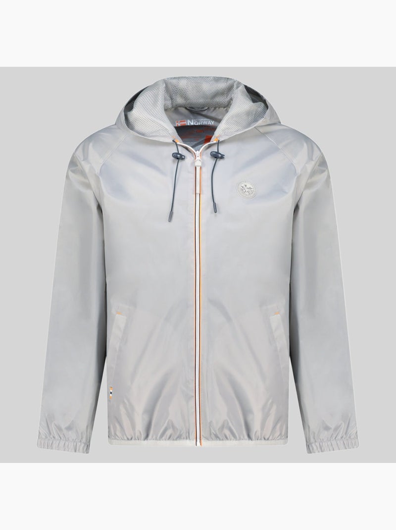 Blusão com capuz boatglobe – geographical norway Cinza claro - Kiabi