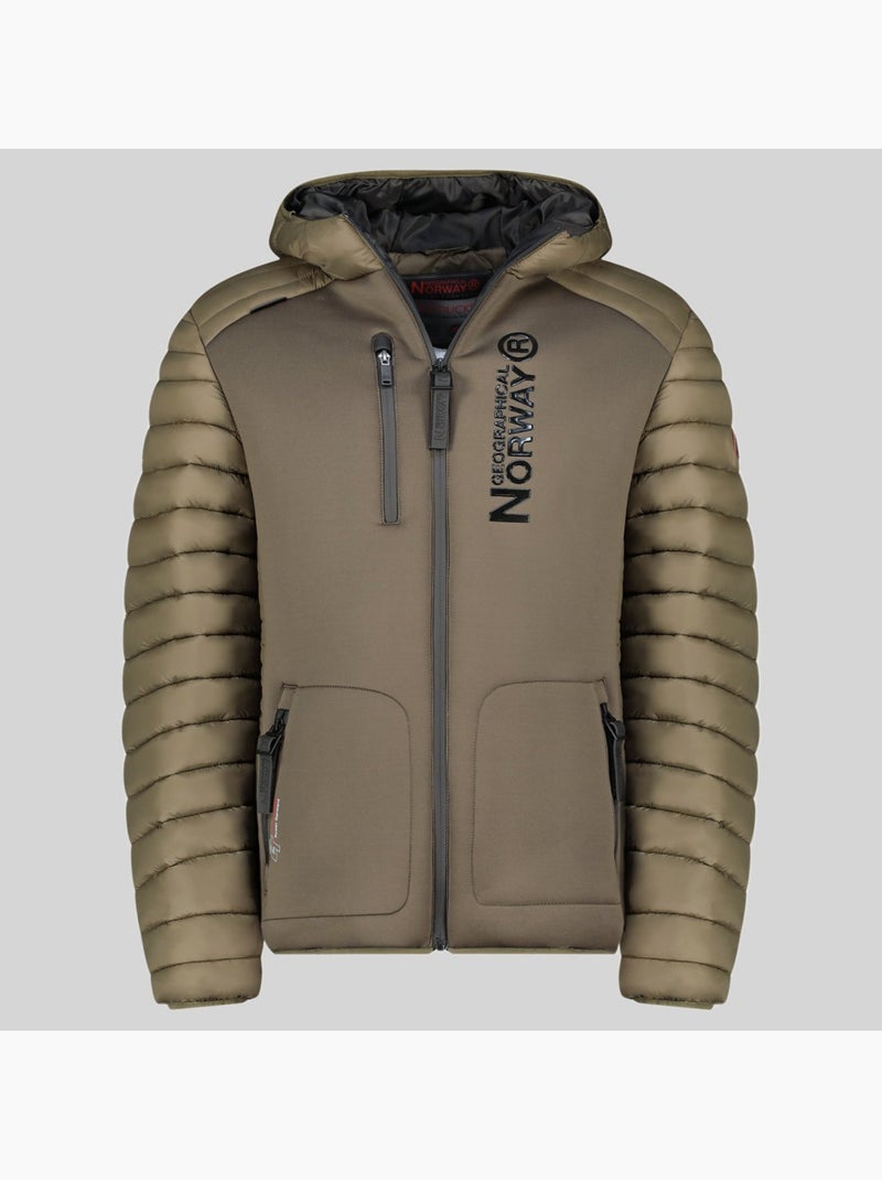 Blusão com capuz briwood – geographical norway Cáqui - Kiabi