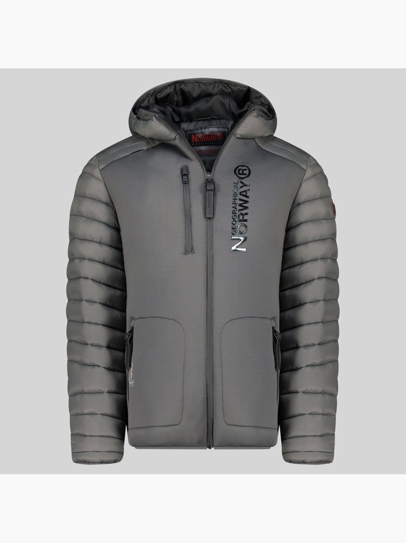 Blusão com capuz briwood – geographical norway Cinza escuro - Kiabi