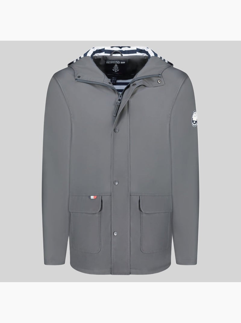 Blusão com capuz curieuse – geographical norway Cinza escuro - Kiabi