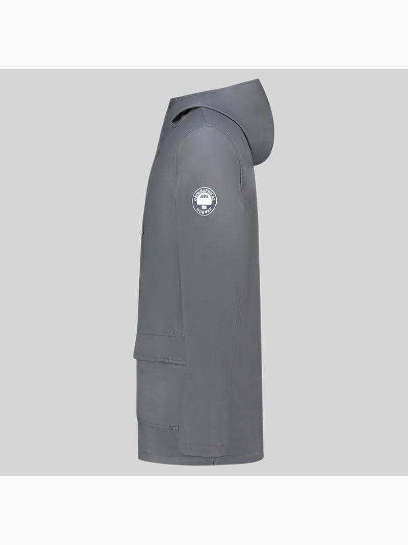 Blusão com capuz curieuse – geographical norway Cinza escuro - Kiabi