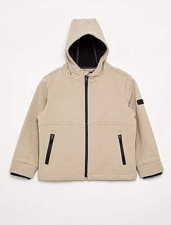 Blusão com capuz forrado em microfleece