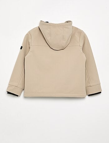 Blusão com capuz forrado em microfleece