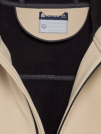 Blusão com capuz forrado em microfleece