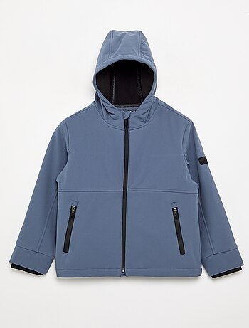 Blusão com capuz forrado em microfleece