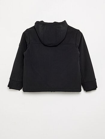 Blusão com capuz forrado em microfleece