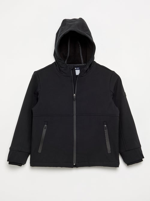 Blusão com capuz forrado em microfleece - Kiabi