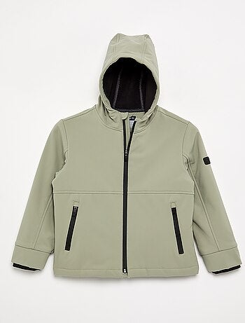 Blusão com capuz forrado em microfleece